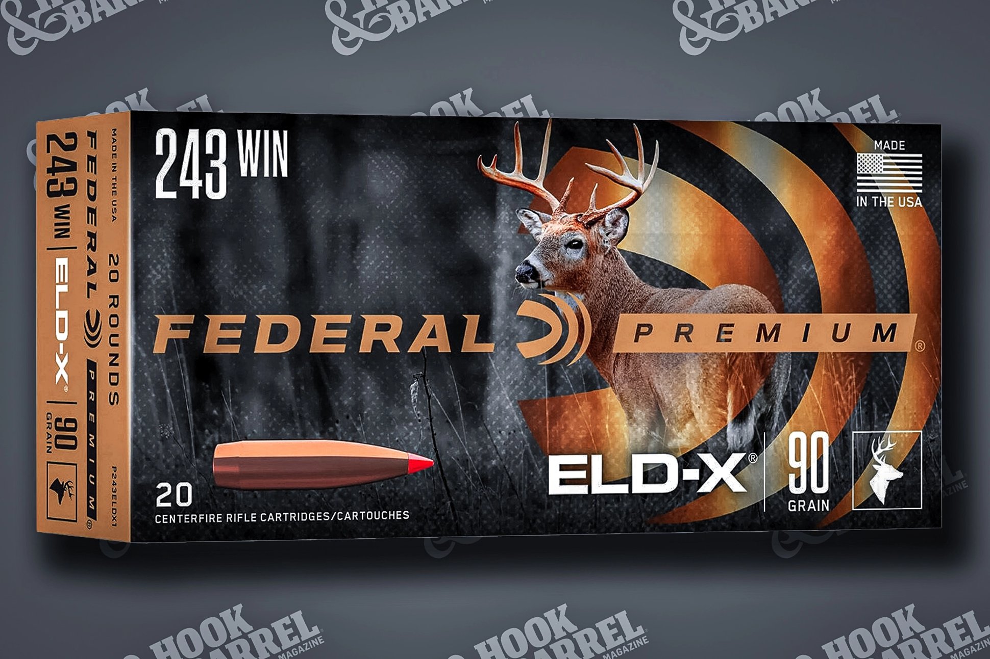Federal Premium .243 Winchester, 90 gr, ELD-X