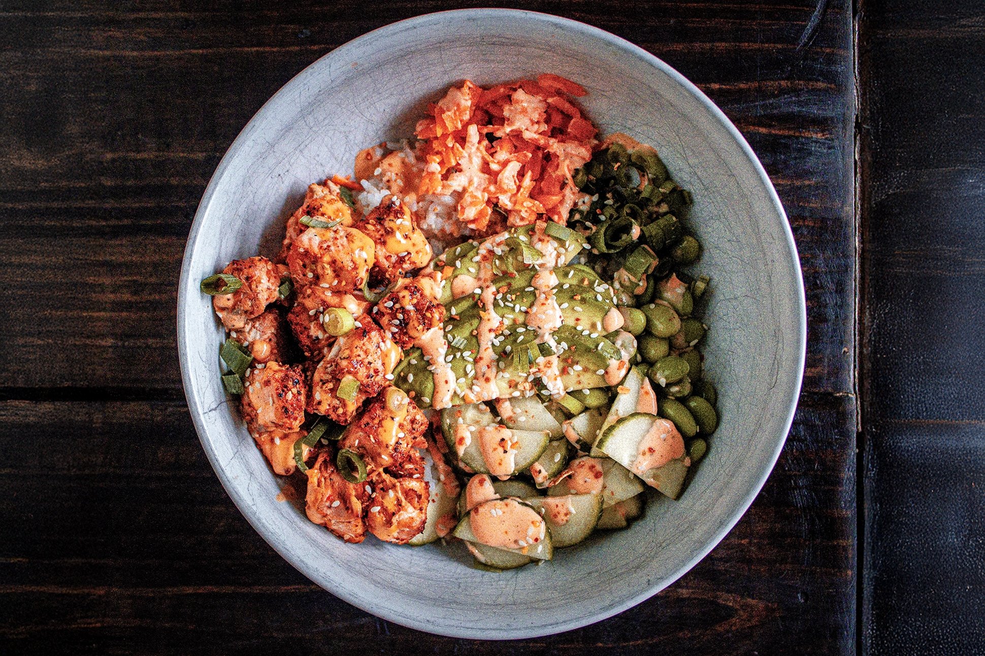 Wild Caught Alaskan Salmon Rice Bowl