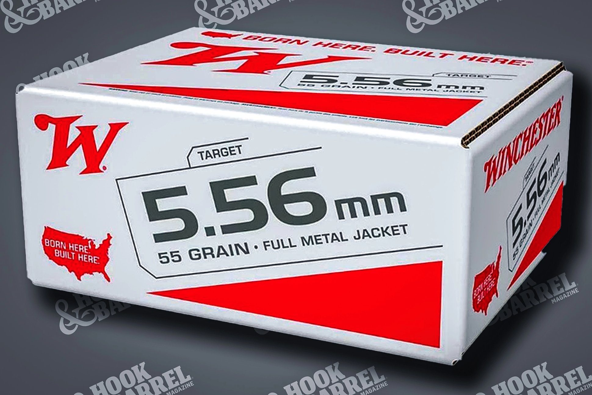 Box of Winchester 5.56 55 grain ammo