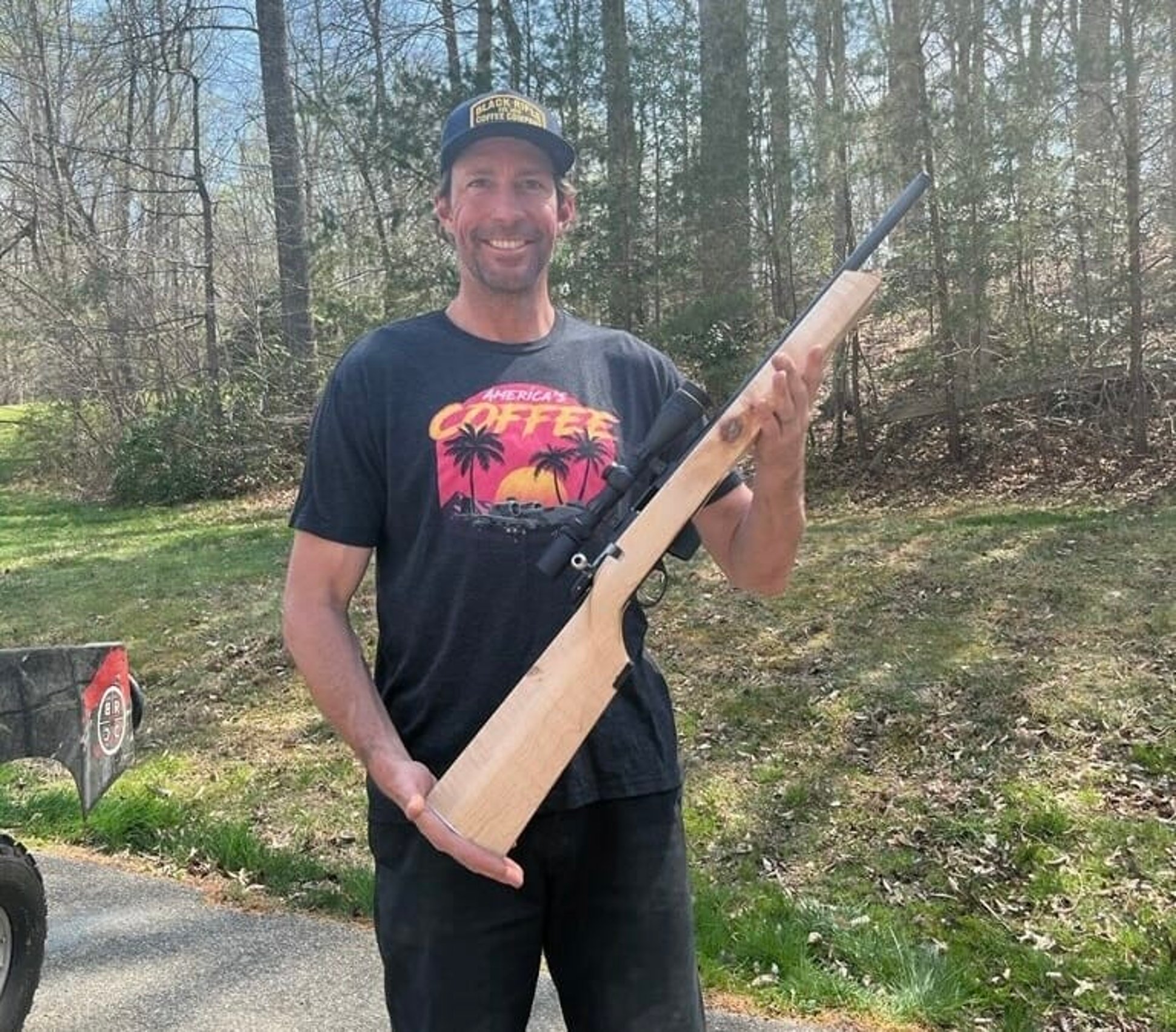Travis Pastrana with his favorite gun.