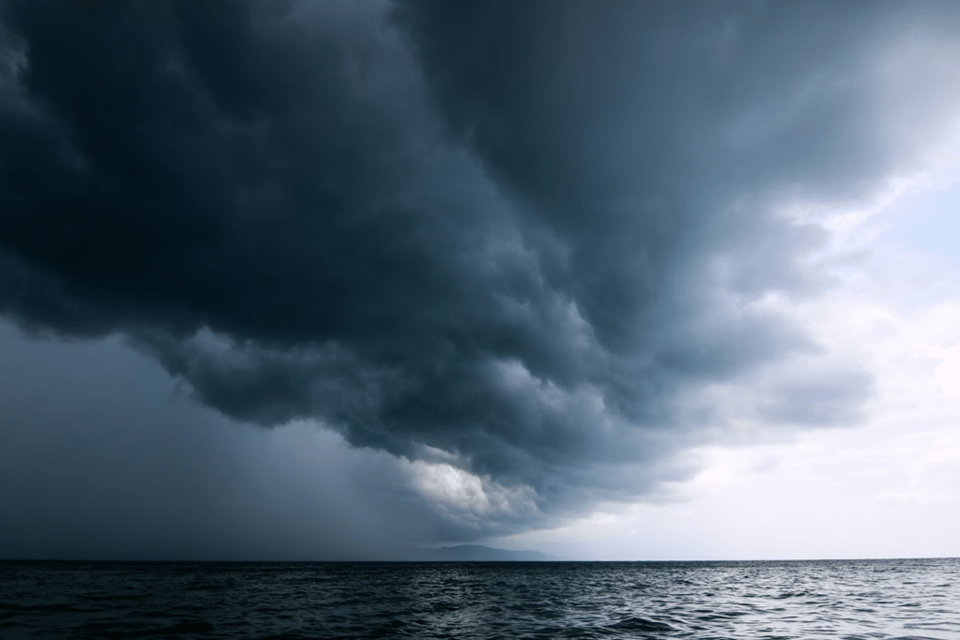 bad weather in ocean