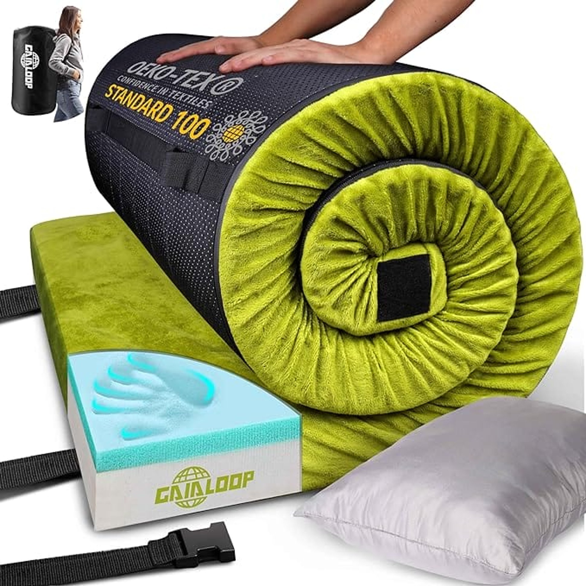 Gaialoop Thick Memory Foam Sleeping Pad