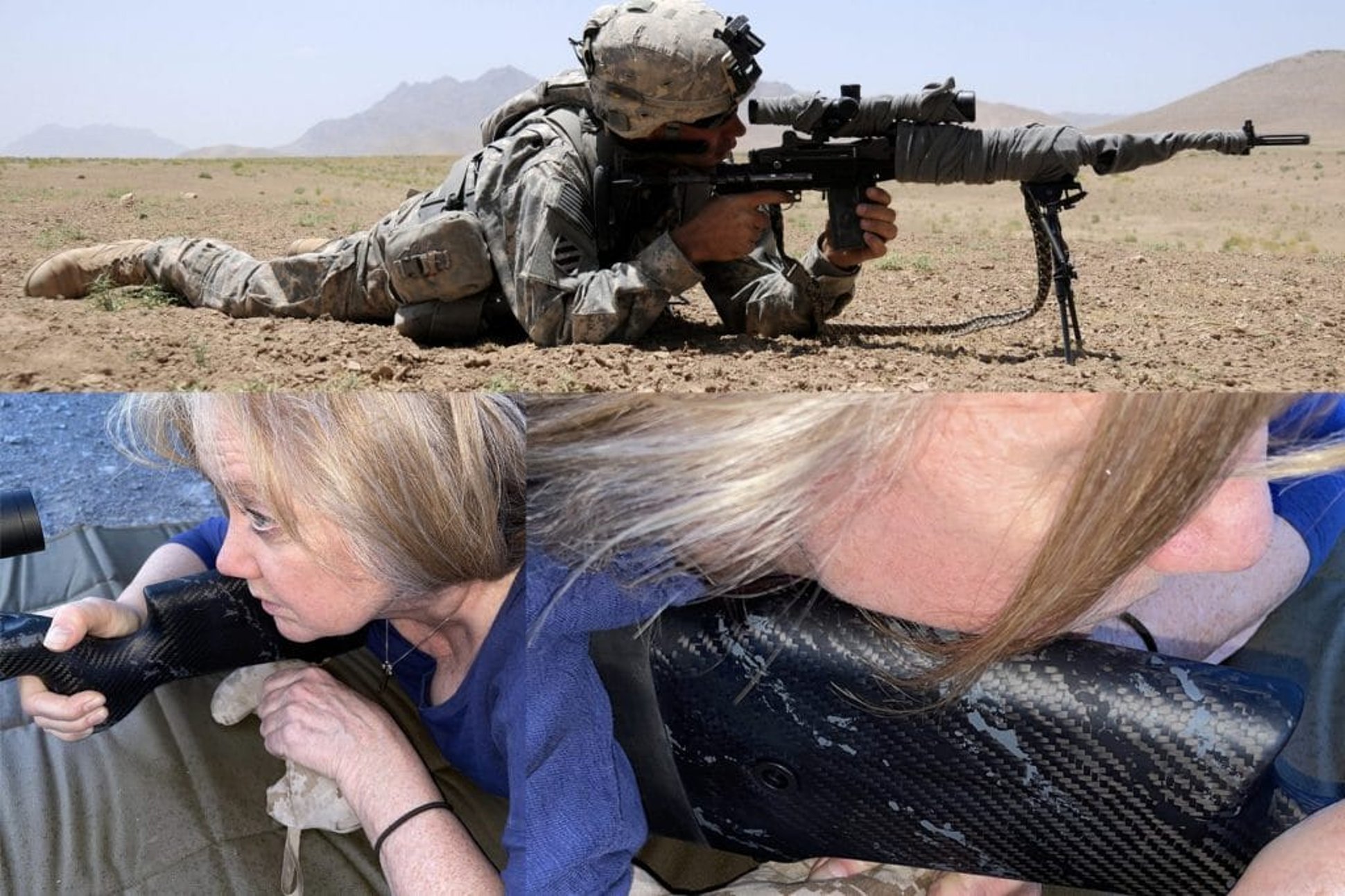 Prone shooting is a compromise that puts as many body parts as possible in contact with the ground while maintaining a relaxed, comfortable position.