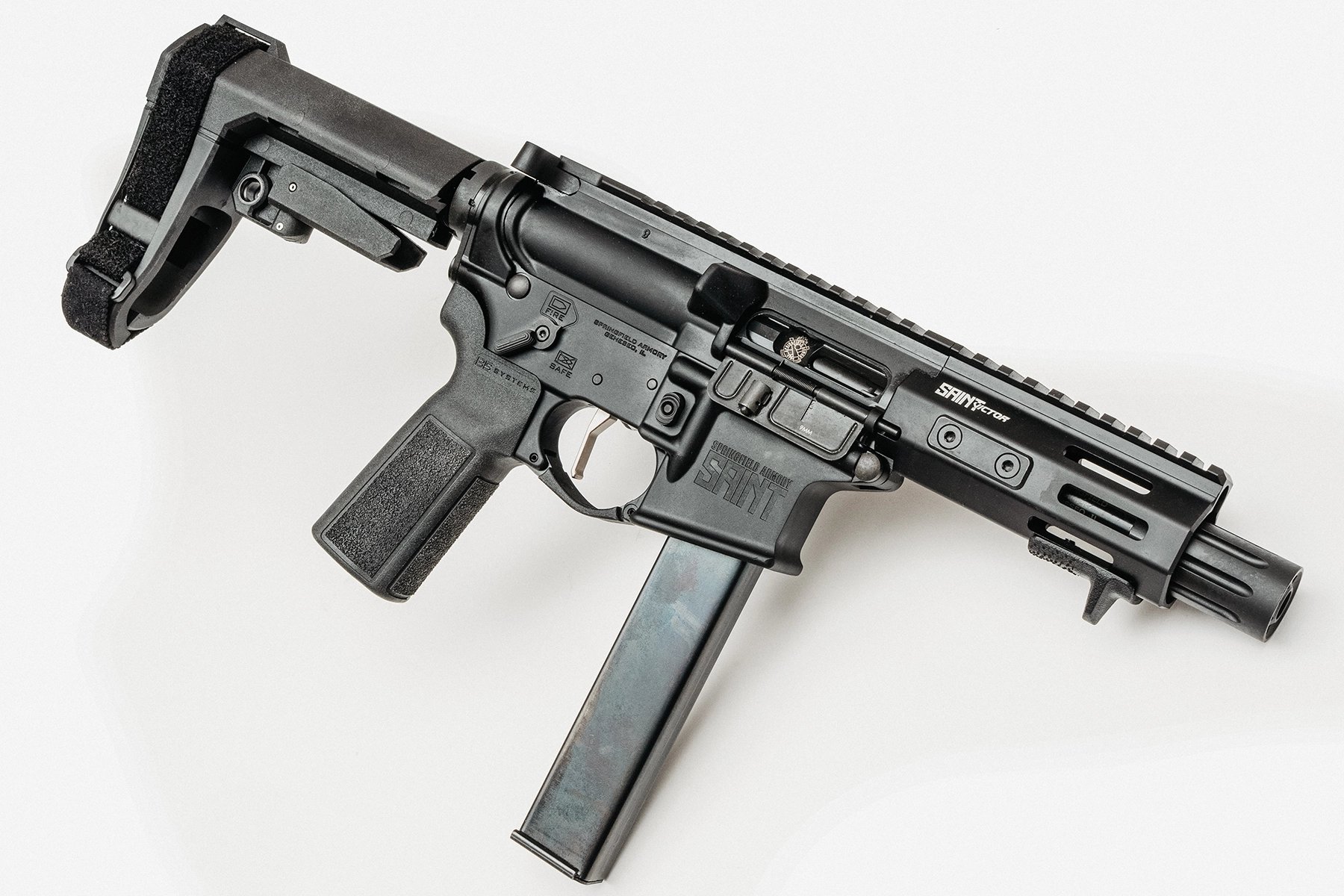 Springfield Armory 9mm Saint Victor pistol in profile