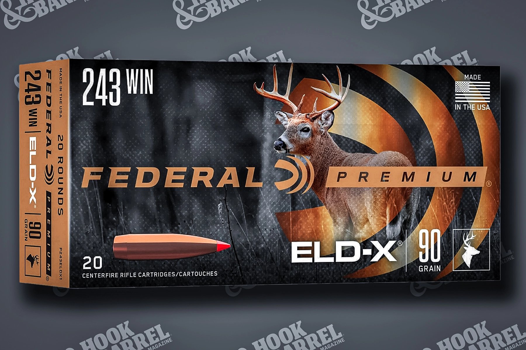 Federal Premium .243 Winchester, 90 gr, ELD-X