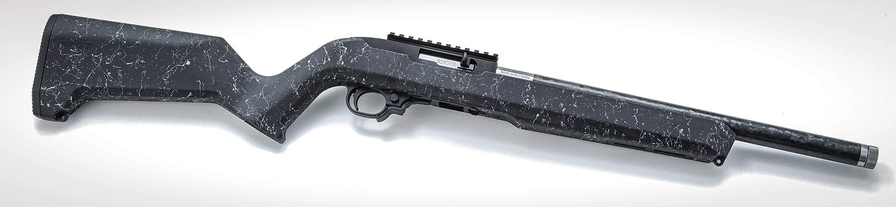 The Ruger 10/22 Carbon Rifle with the Magpul MOE X-22 stock