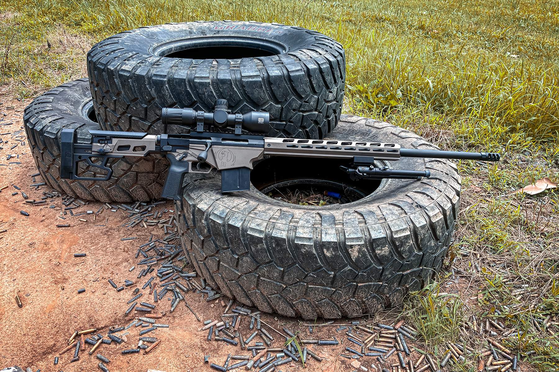the ruger precision rifle on tires