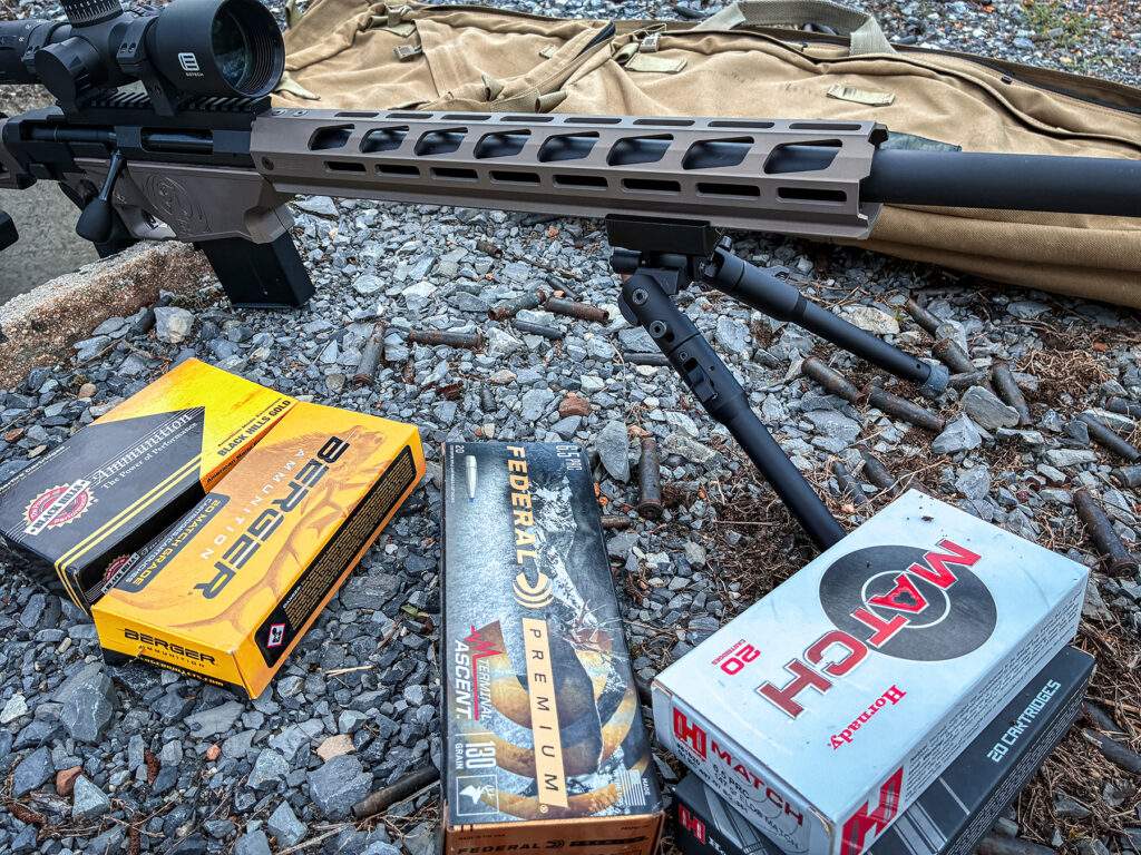 the ammo from Federal, Berger, Hornady and Black Hills