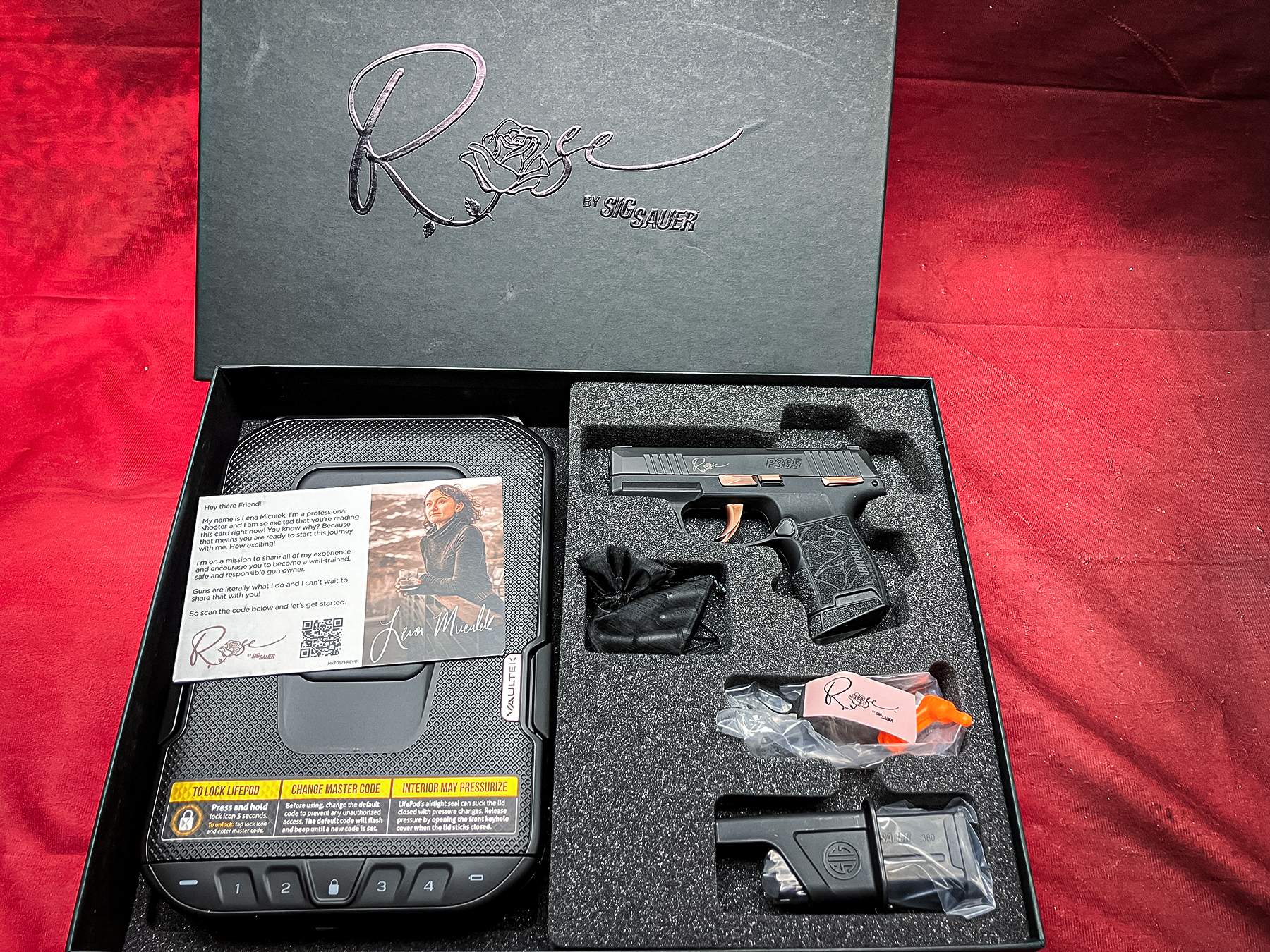 SIG SAUER P365 ROSE 380 full kit