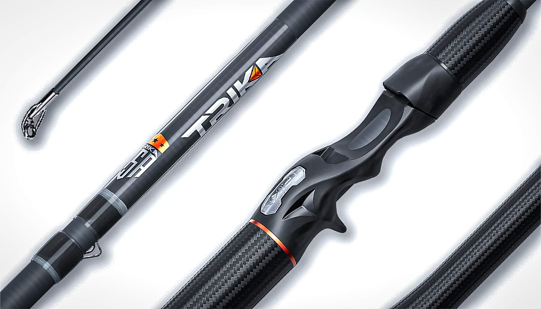 trika carbon weave rods