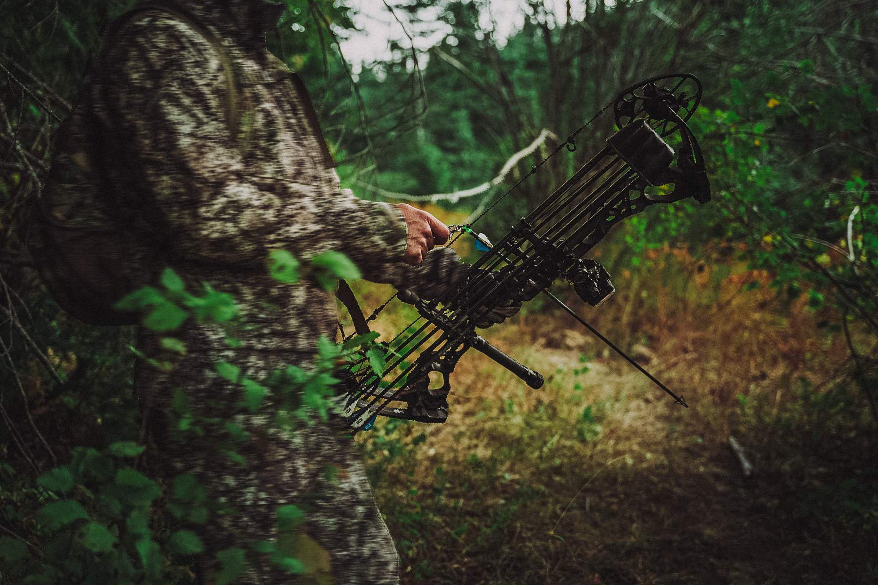 a bowhunting nocking an arrow - early-season whitetail mistakes