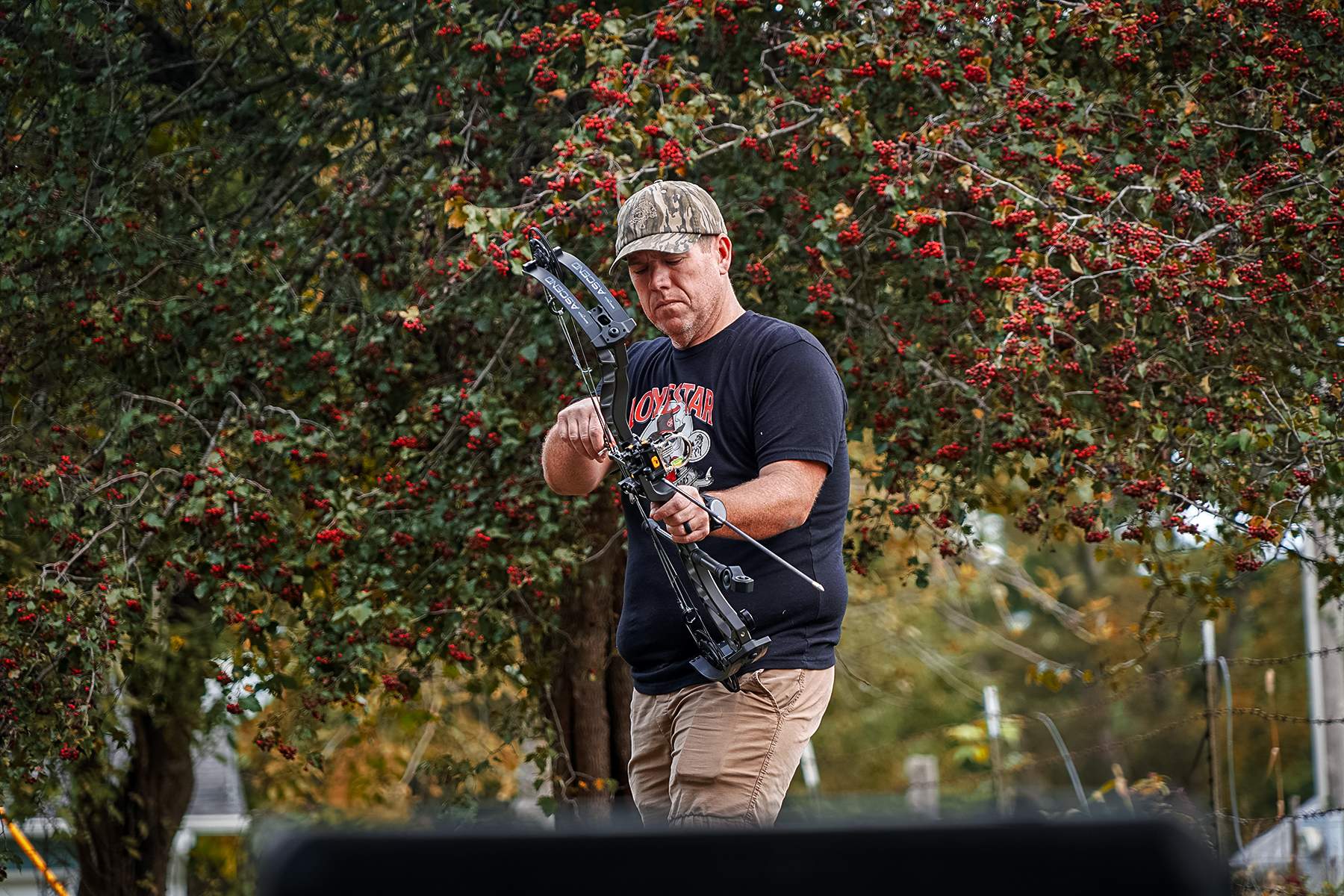 Bowtech Ascend nocking an arrow