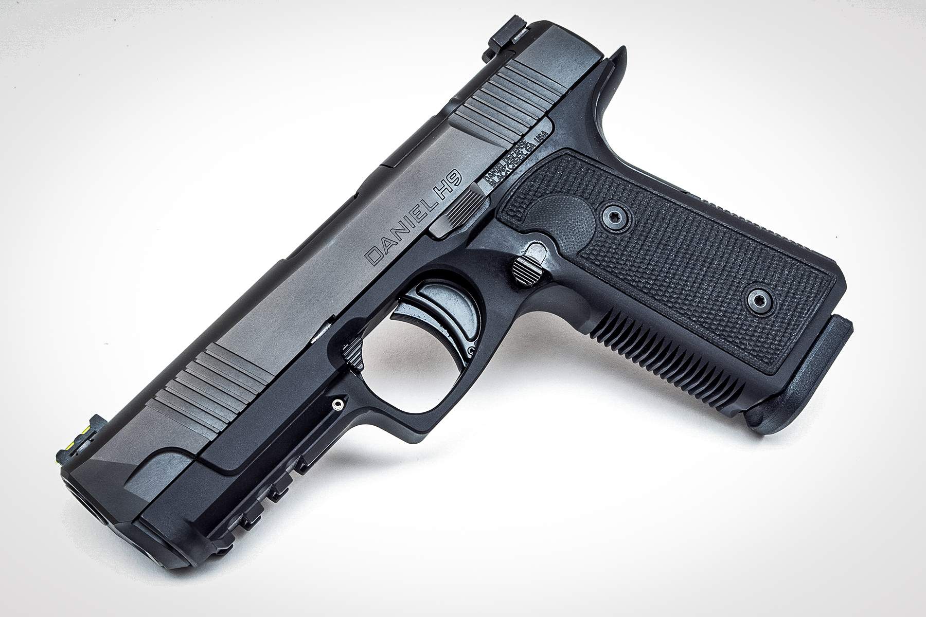 the gun on white