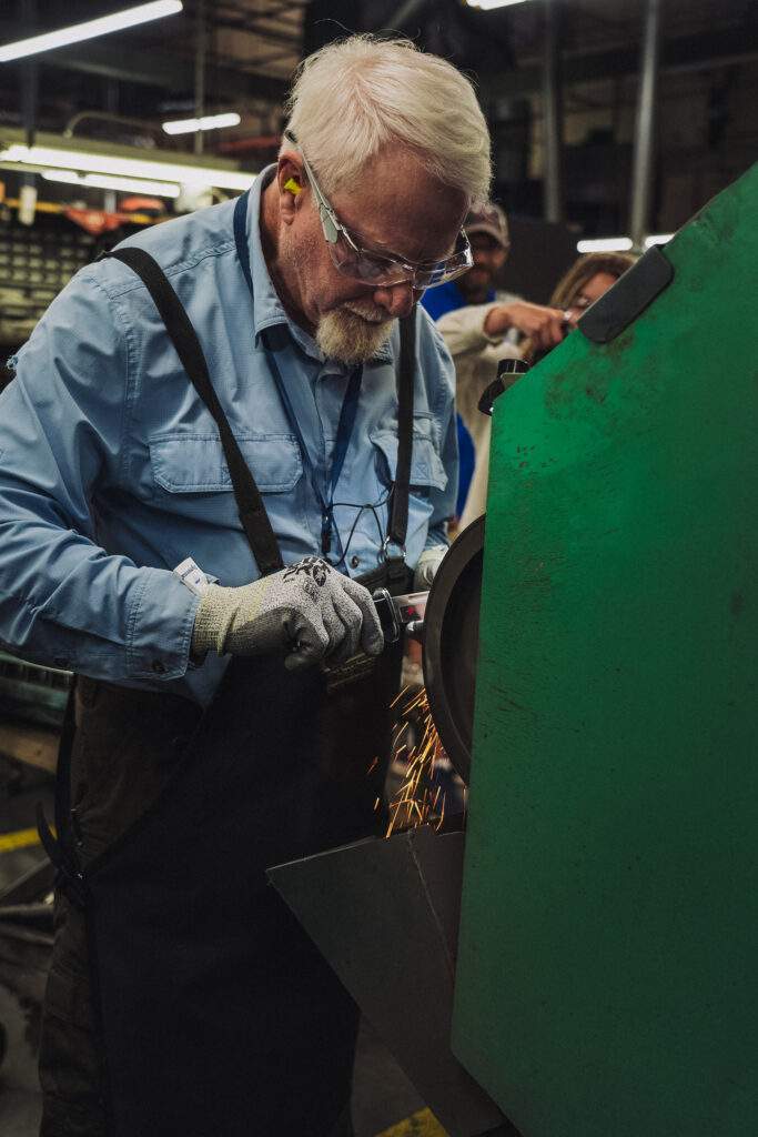buck knives factory floor