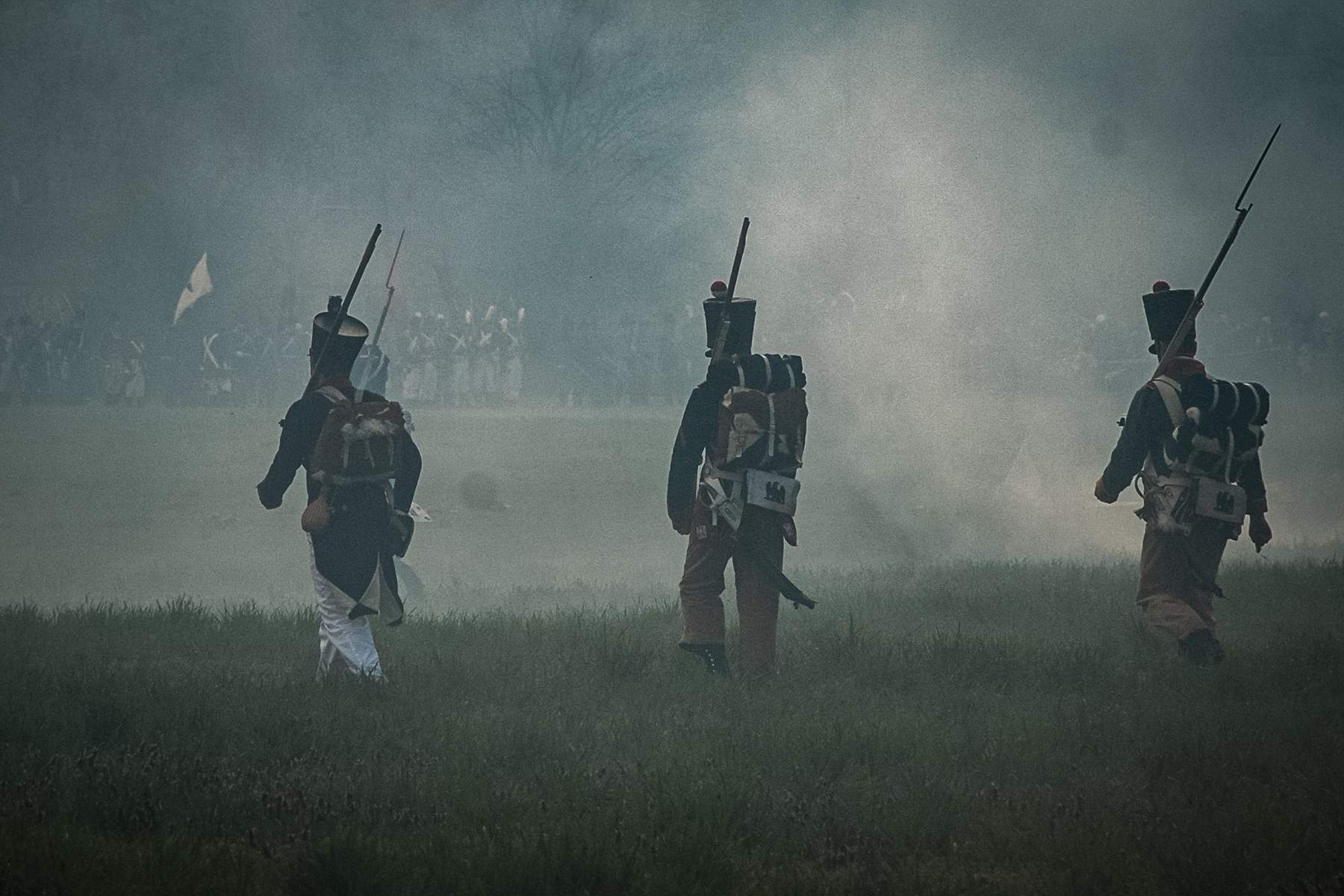 Napoleonic battle reenactment