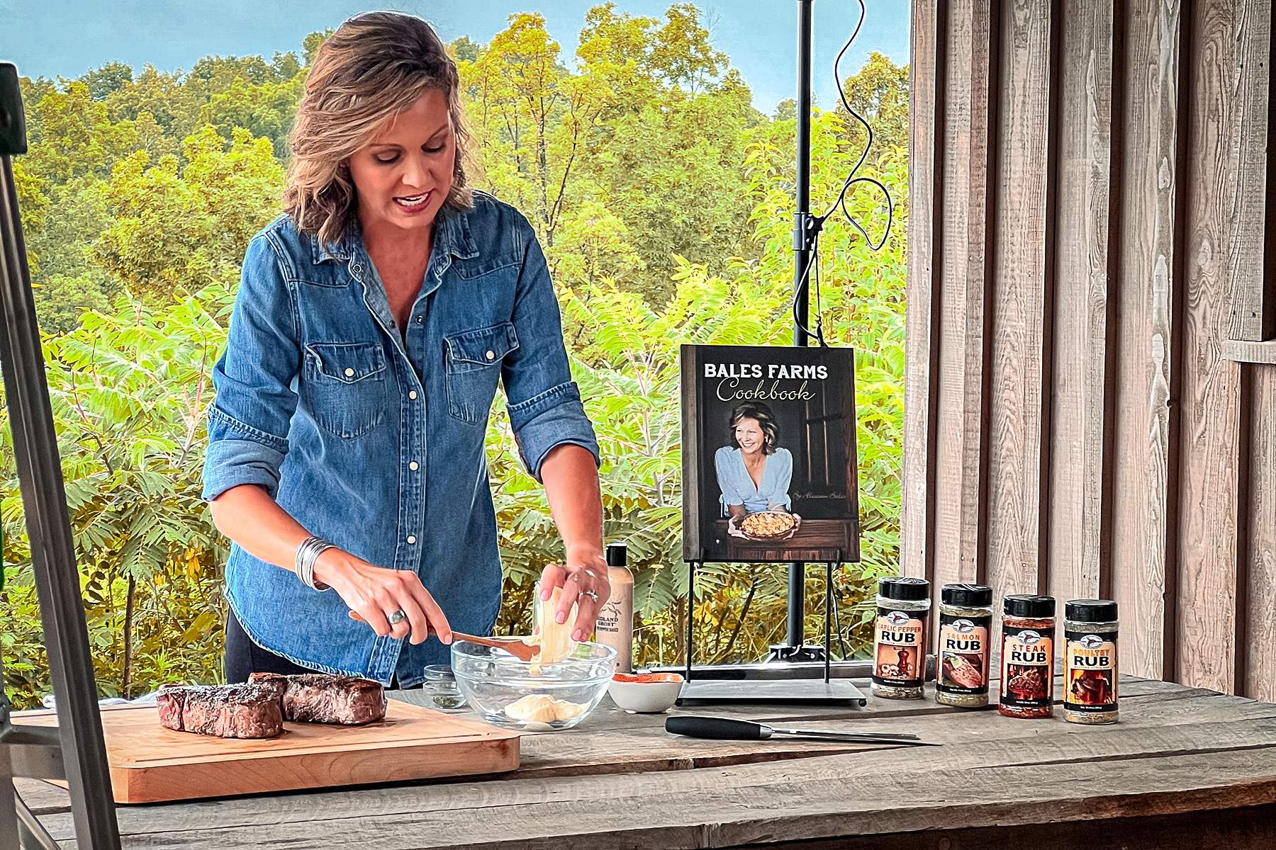 Aliceson Bales cooking