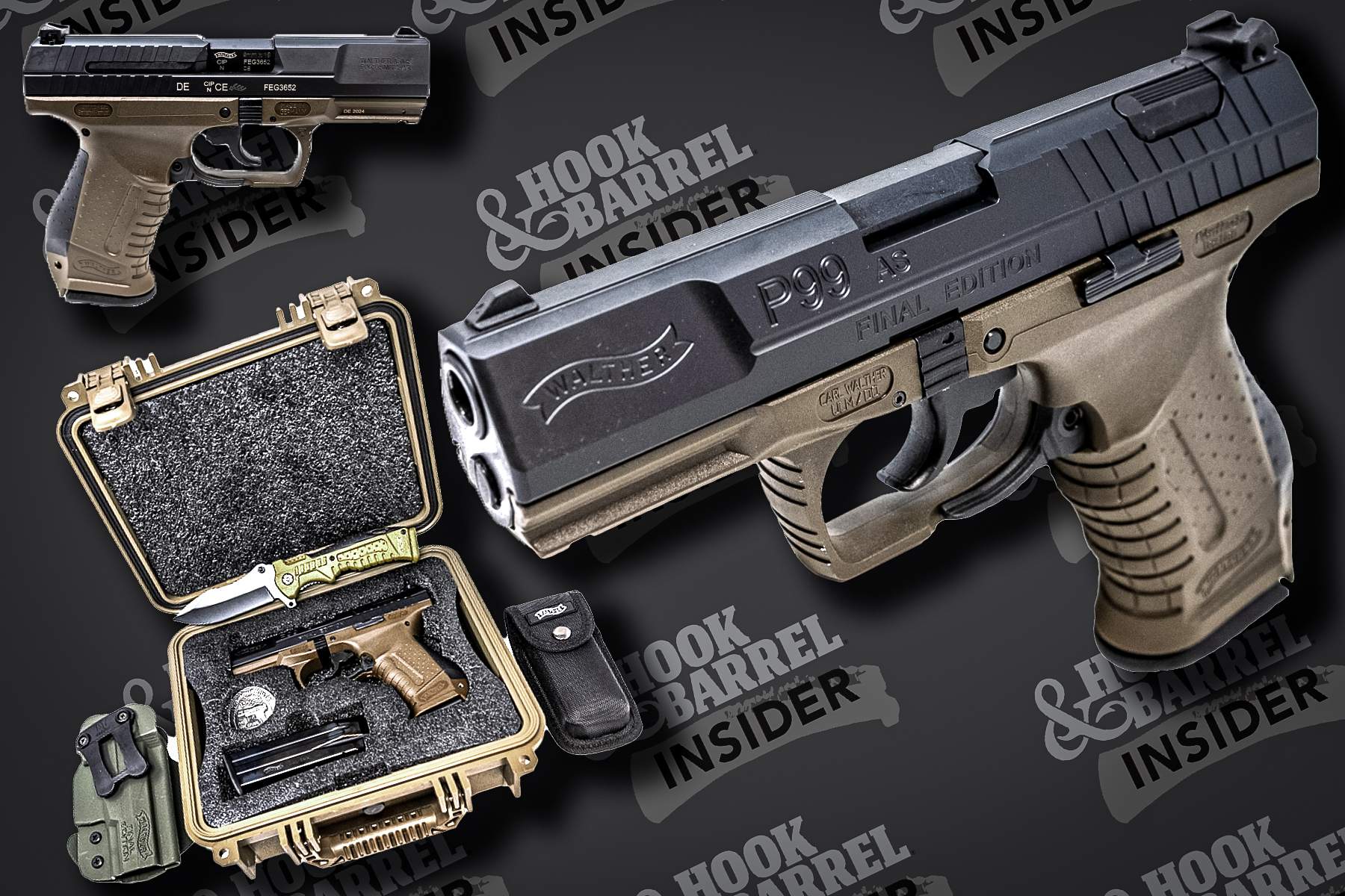 Walther P99 Last Run Set with case, holster