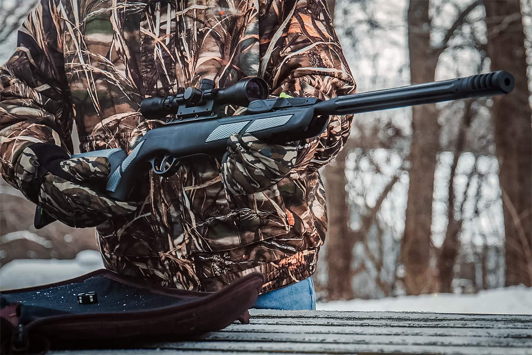 Gamo Swarm Viper 10X GEN3i being taken out of a case