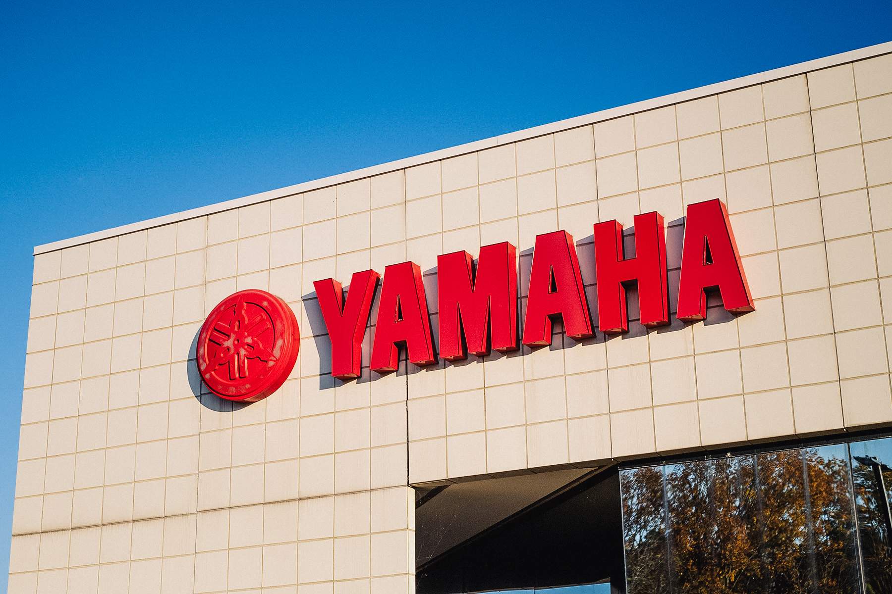 Sign on Yamaha headquarters in Georgia