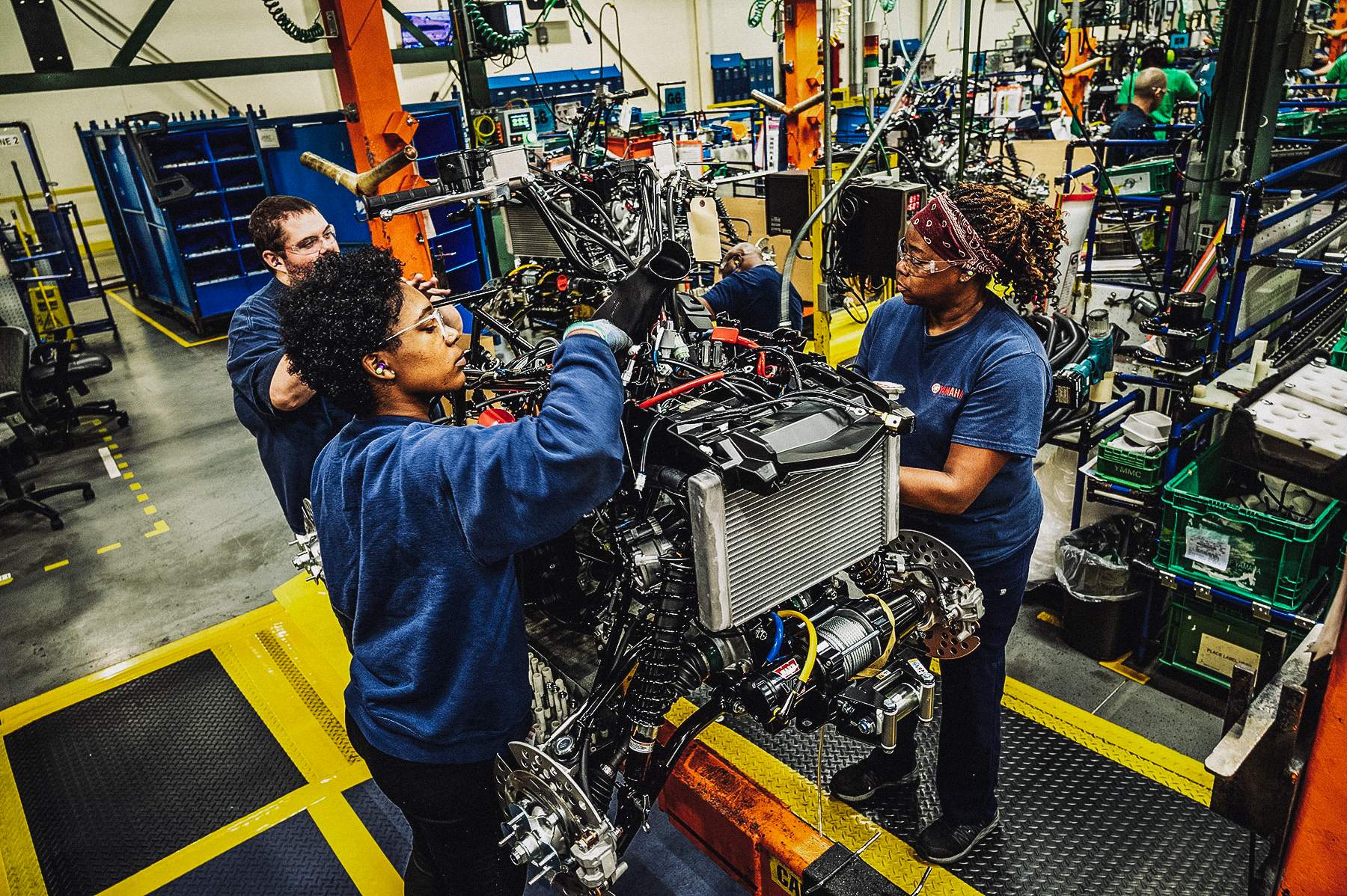 Yamaha assembly line