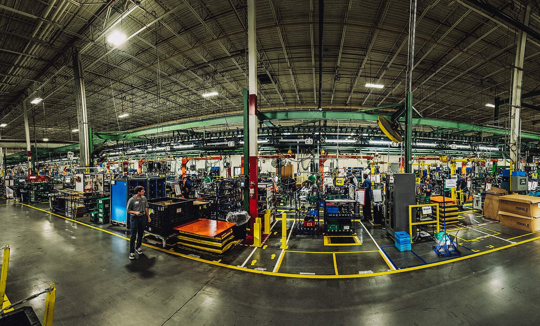 Yamaha assembly line