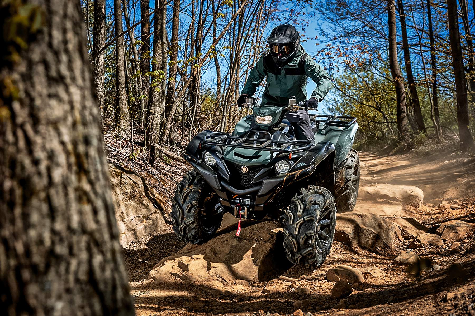 2026 Yamaha Grizzly ATV on the trail