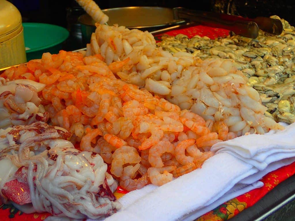raw seafood