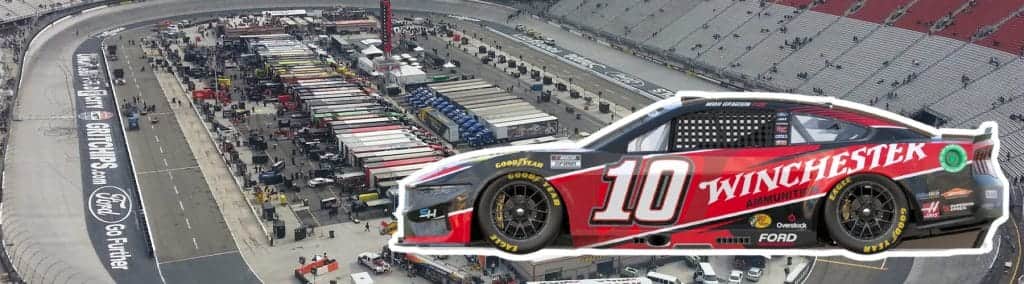 The No.10 Ford Mustang Dark Horse Is Wrapped With Winchester & Ready for Bristol